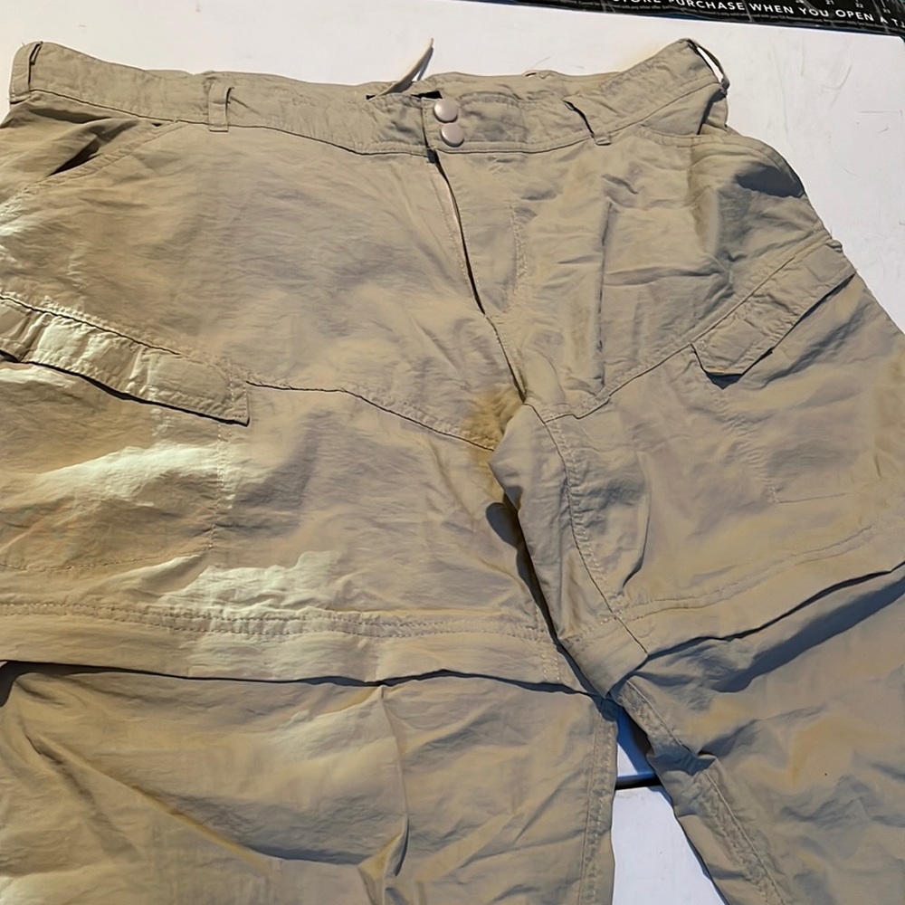 Canyon Creek tan XXL climate control lightweight  convertible zip cargo pants - Picture 12 of 13